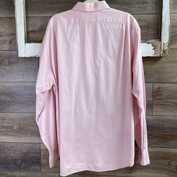 Polo by Ralph Lauren Men’s Regent Classic Fit Dress Shirt, 17 1/2 XL, Pink - Picture 3 of 5